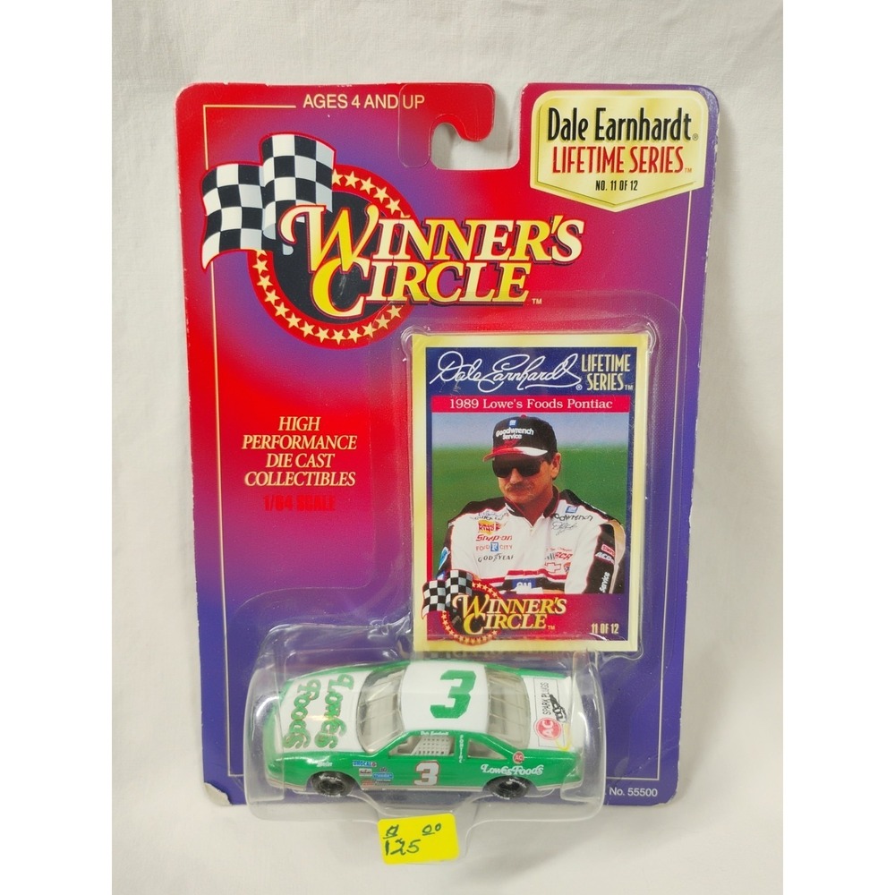1997 WINNERS CIRCLE 1989 DALE EARNHARDT LIFETIME SERIES Lowes Foods Pontiac RARE